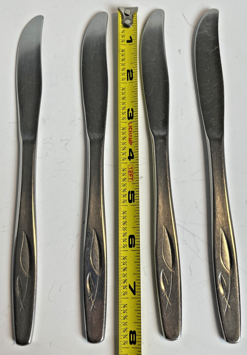 Rogers Cutlery Co Whispering Leaves Stainless Dinner Knife