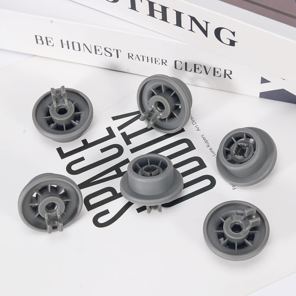 8 Pack Replacement Lower Rack Wheels for Bosch Kenmore Dishwashers