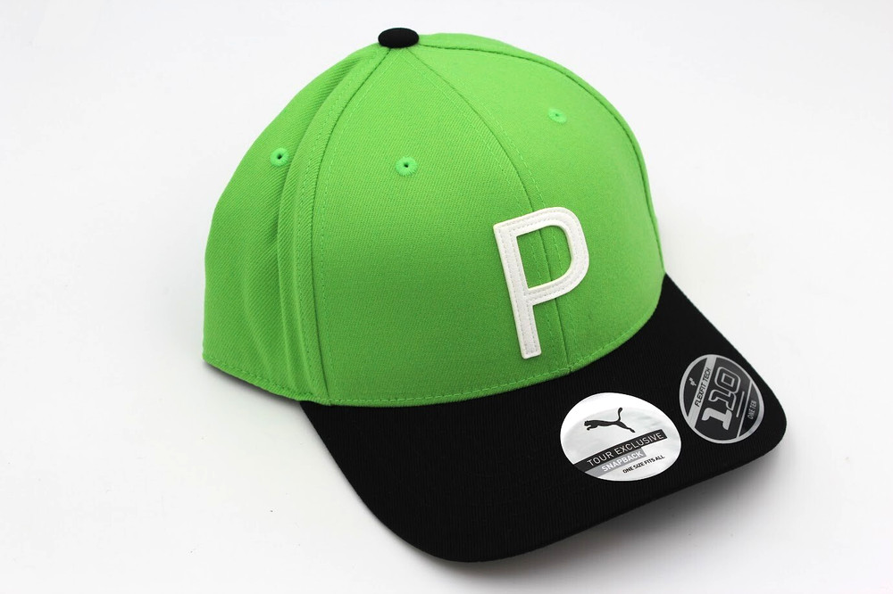 NEW Puma Throwback P 110 Snapback Irish Green Adjustable Golf Hat Cap