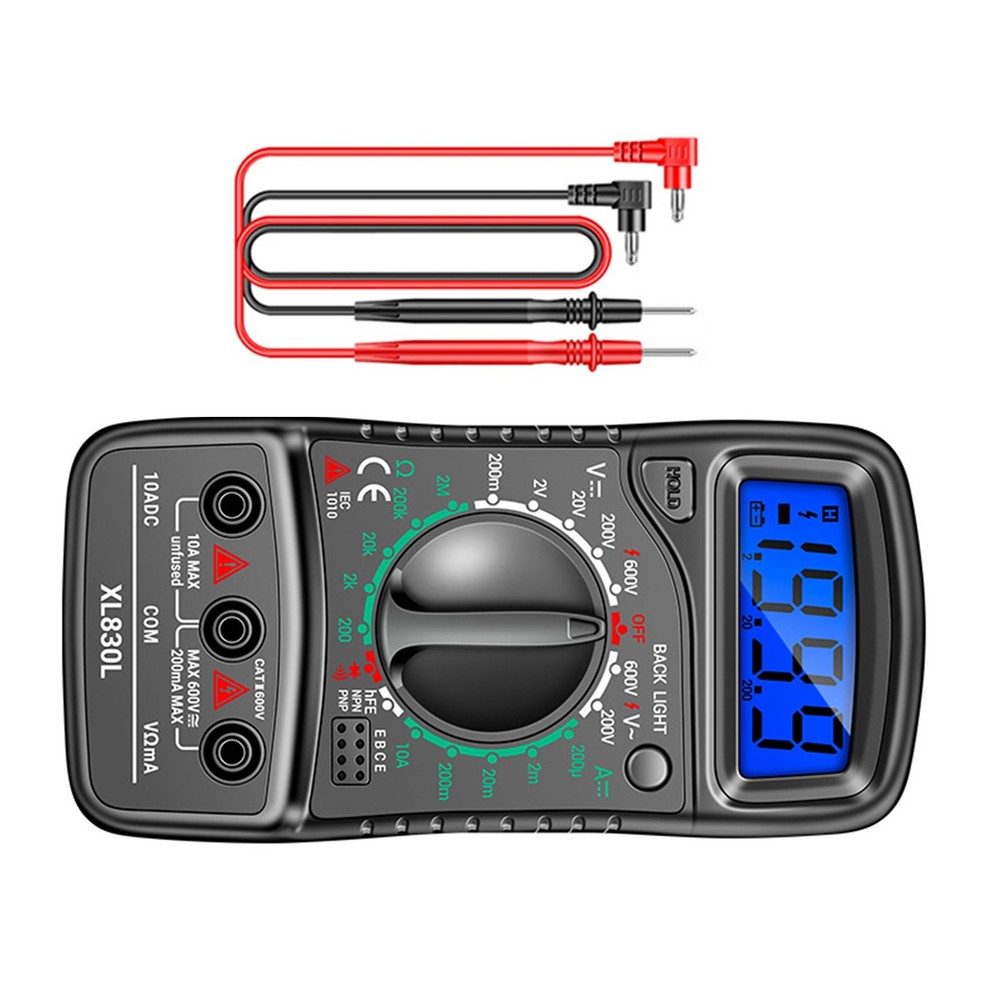 1Pc LCD Digital Multimeter Voltmeter Ammeter Ohmmeter Volt AC DC Tester Meter