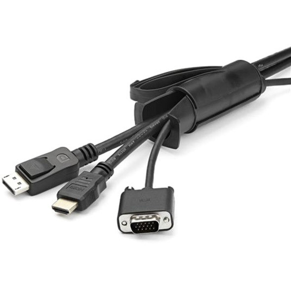 StarTech CMSCOILED4 2.5m Cable Management Sleeve Black