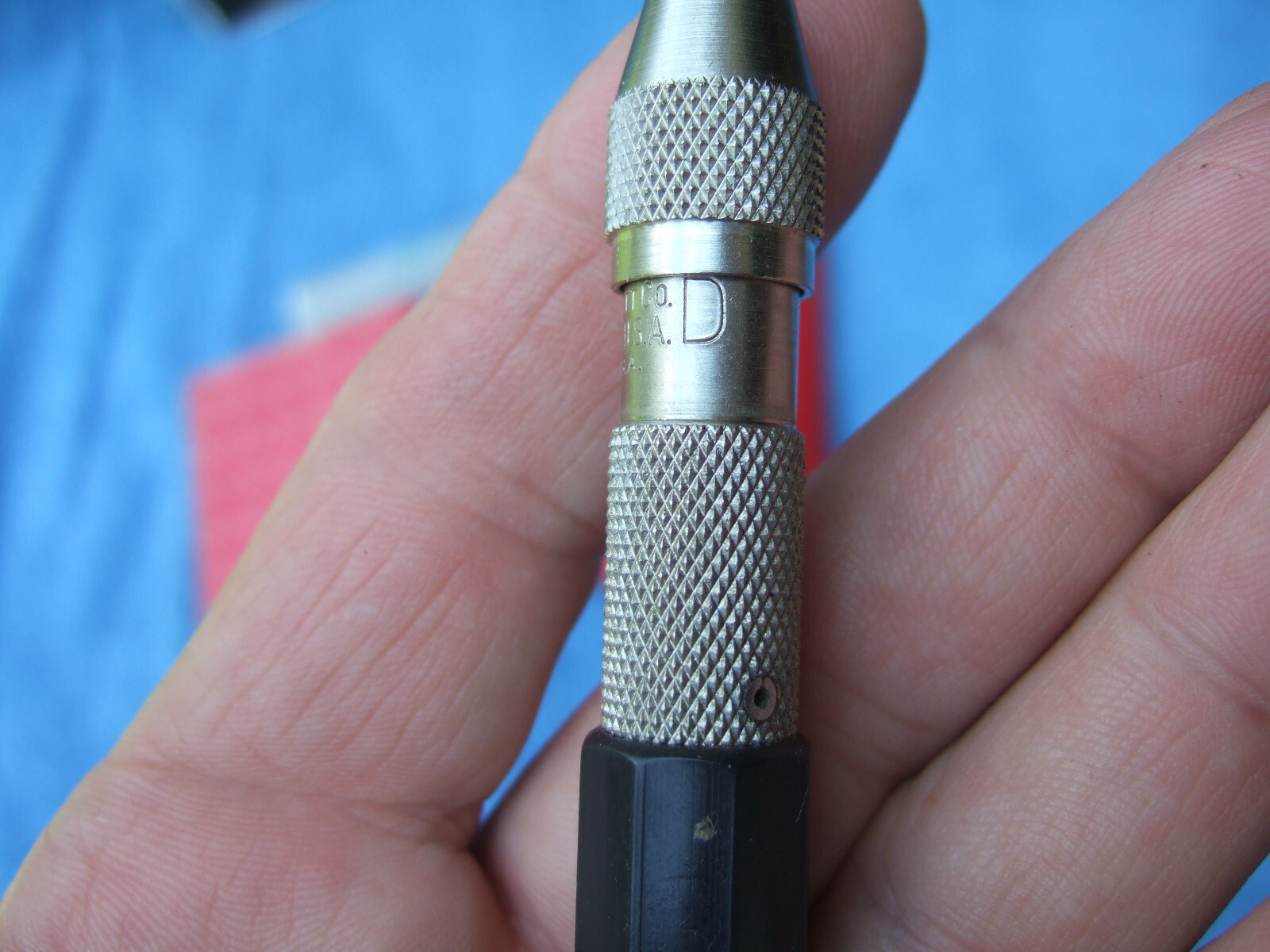 Starrett No S166 Pin Vise Set Vintage USA Octagonal Handle MACHINIST TOOLMAKER 2