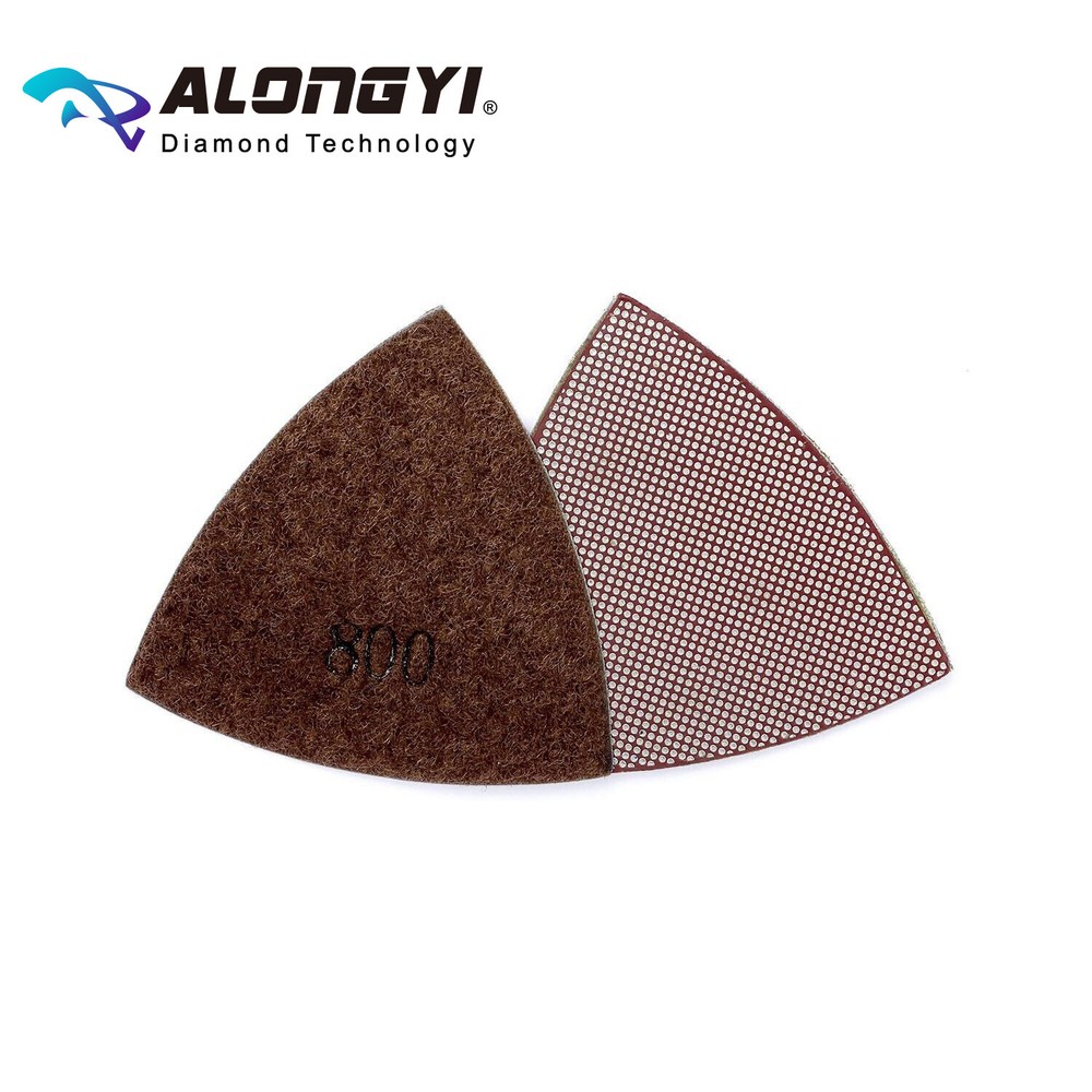 Diamond Triangle Sandpaper Sanding Pad 800 Grit for Oscillating Tools