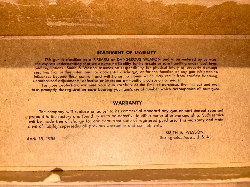 smith and wesson model 27 .357 box