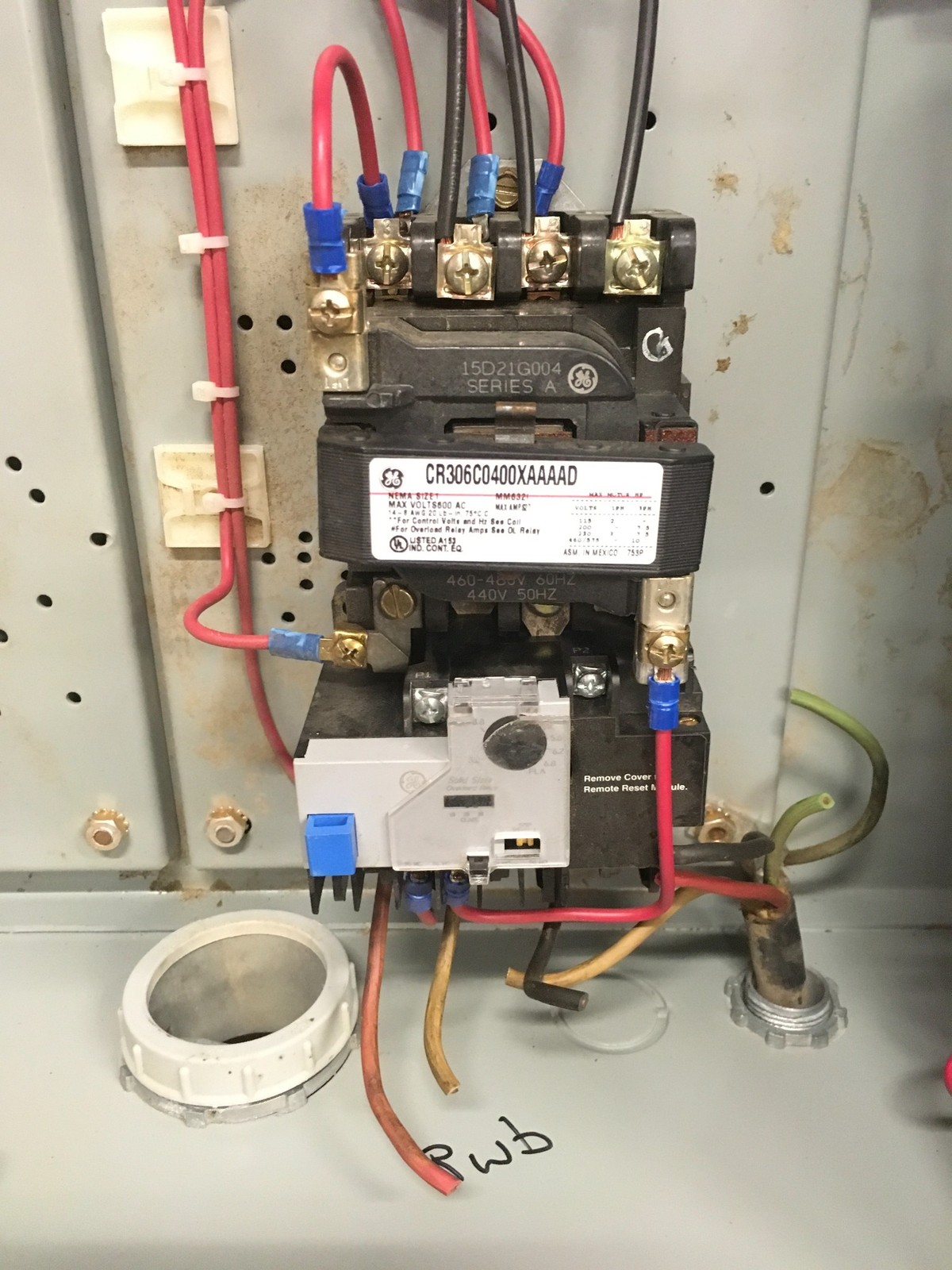 GE Control Type 3R Enclosure Rainproof Pumping Plant Panel w/ Instruction Sheet