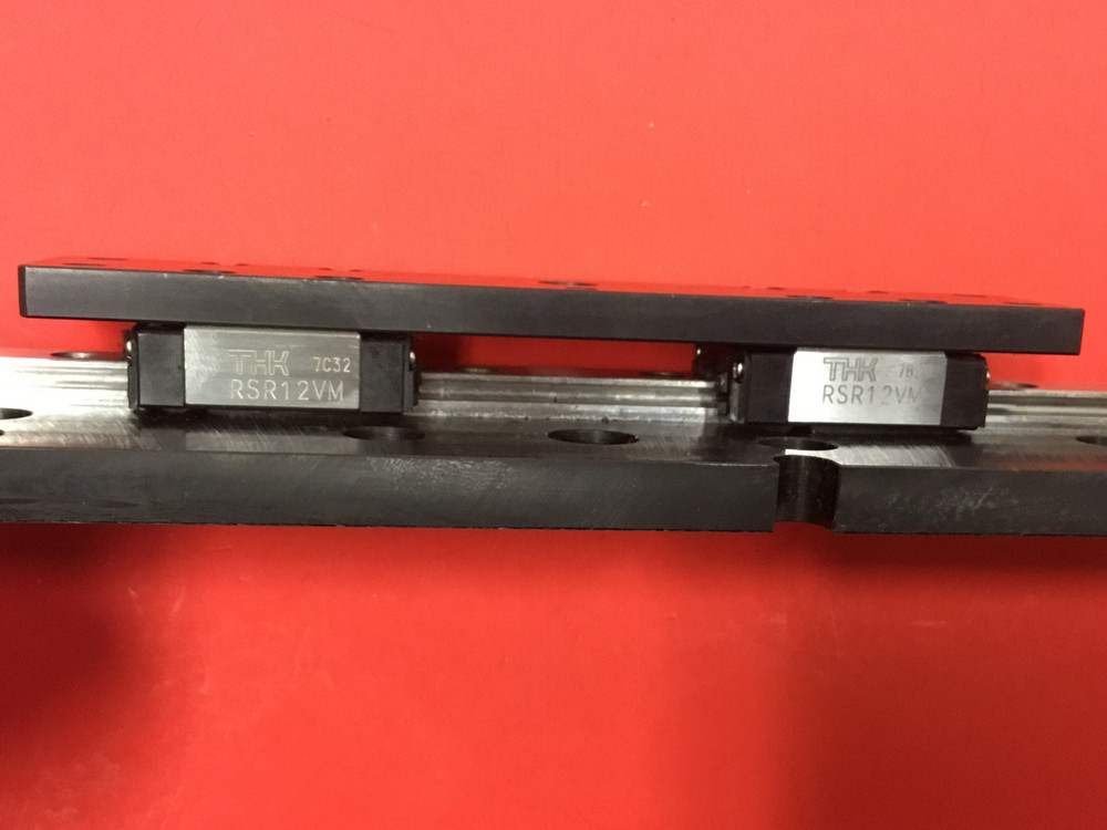 THK - RSR12VM - Linear Rail, with Two Slide Blocks