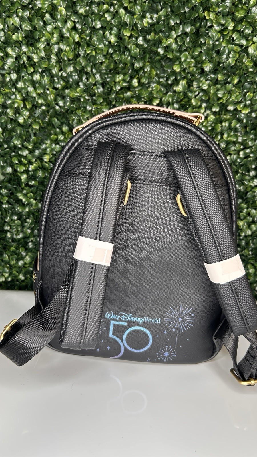 Disney Parks Loungefly WDW 50th Castle Mini Backpack NWT Holographic 2023