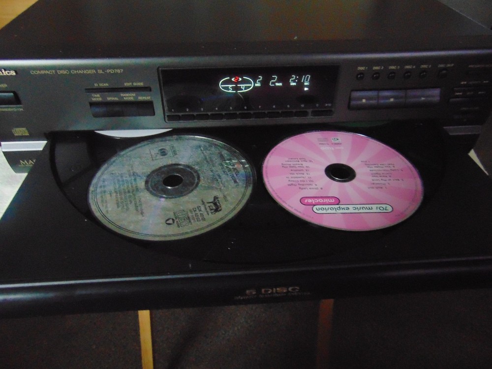 TECHNICS 5-DISC COMPACT DISC CHANGER PLAYER MODEL SL-PD787 TESTED VGC
