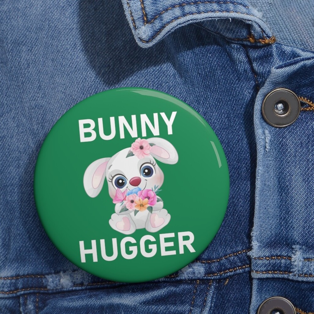 Bunny Hugger Button
