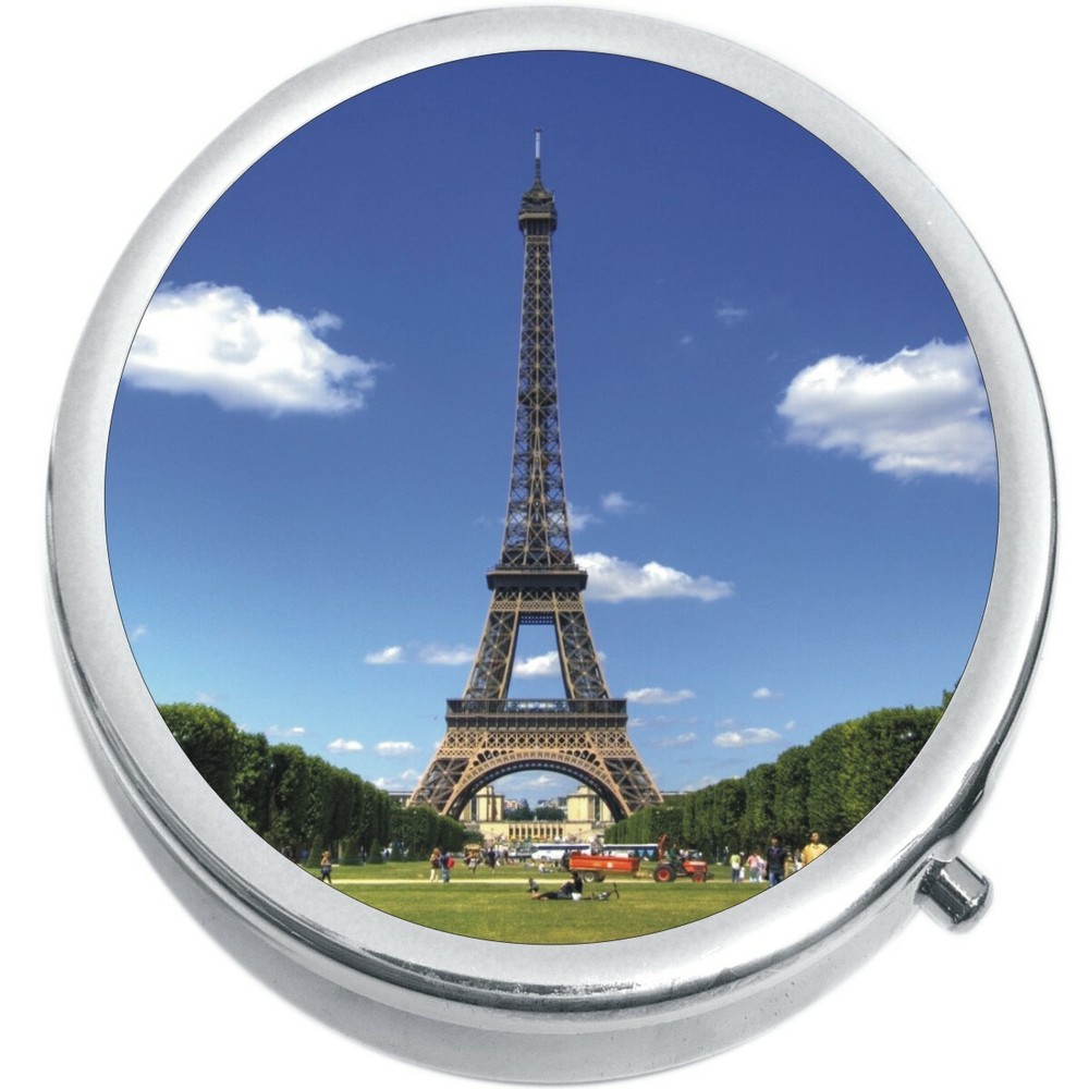 Eiffel Tower  Medicine Vitamin Compact Pill Box