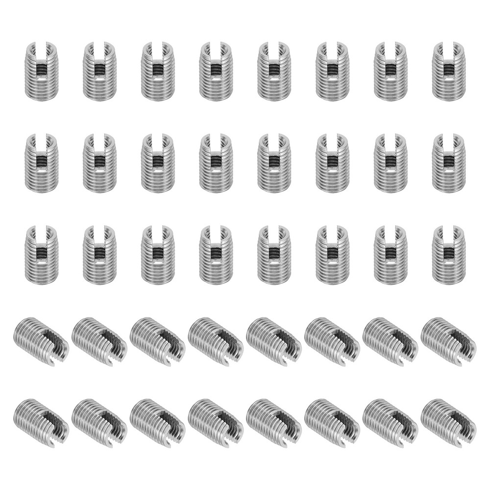 40 Pcs 303 Stainless Steel M4 x M6.5 x 10mm Self-Tapping Threaded Inserts