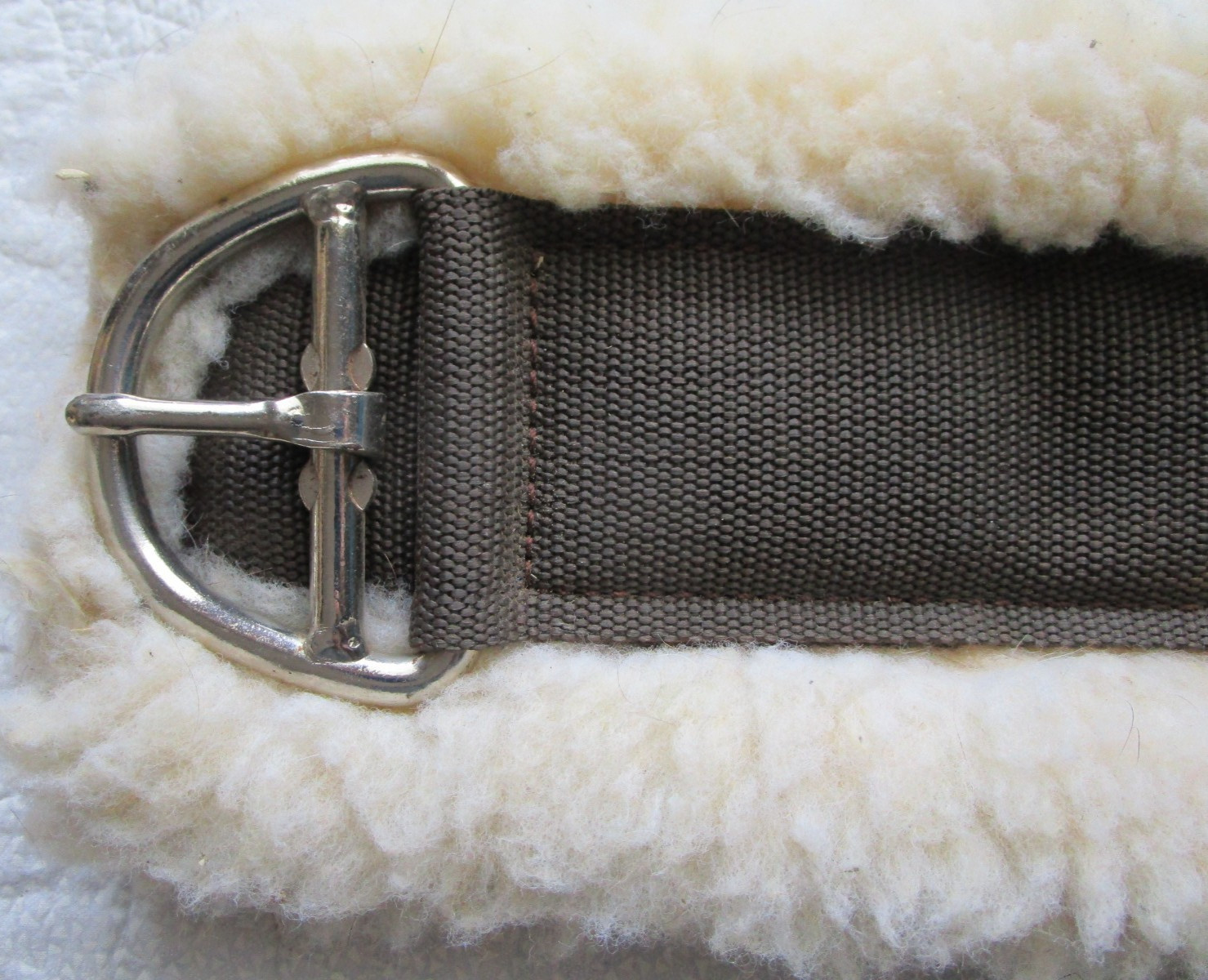 34" WEAVER WIDE BROWN FLEECE WESTERN CINCH