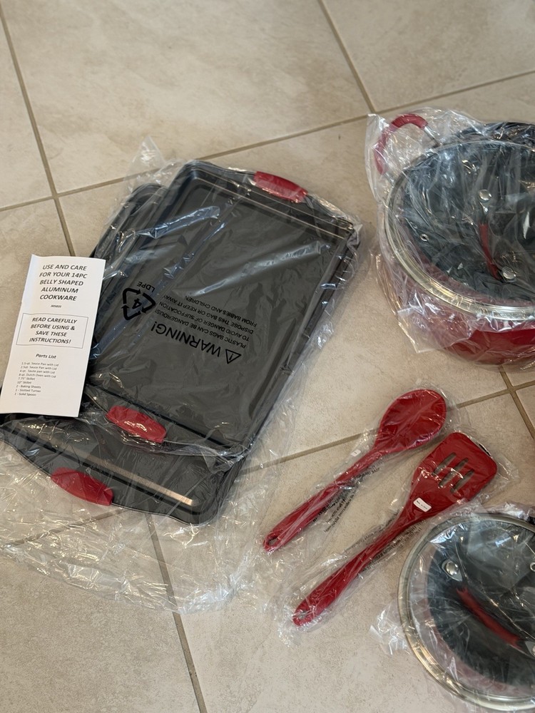New, multi-piece cookware and bakeware set