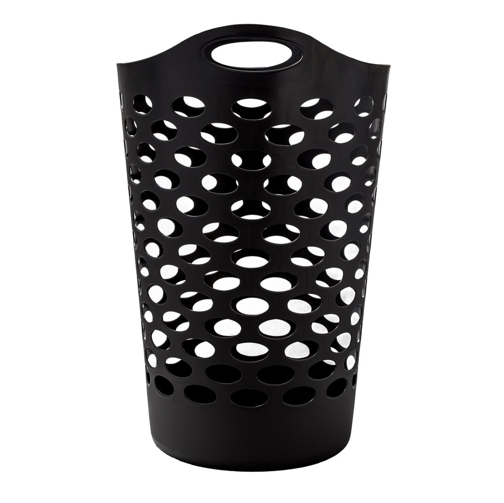 Mainstays Flex Carrying Handles Laundry Hamper, Black