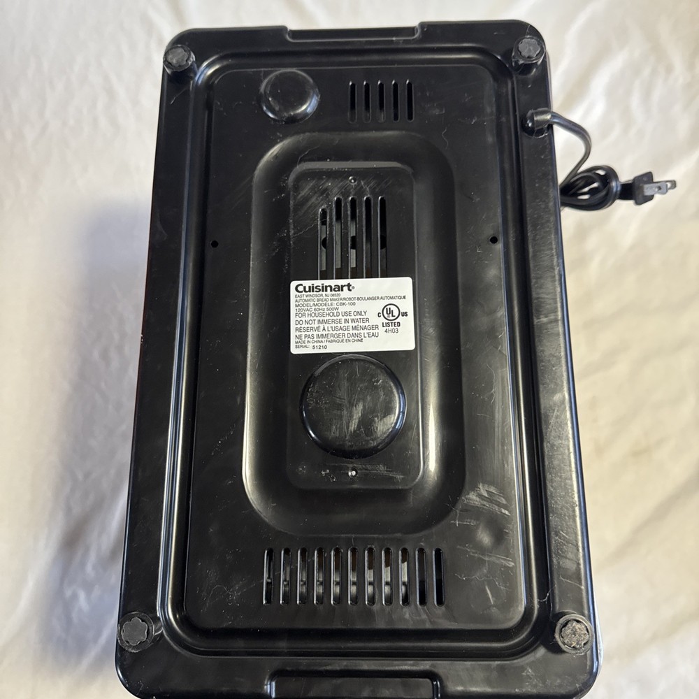 Cuisinart Automatic Bread Maker CBK-200 Compact Stainless Steel 2lb Programmable