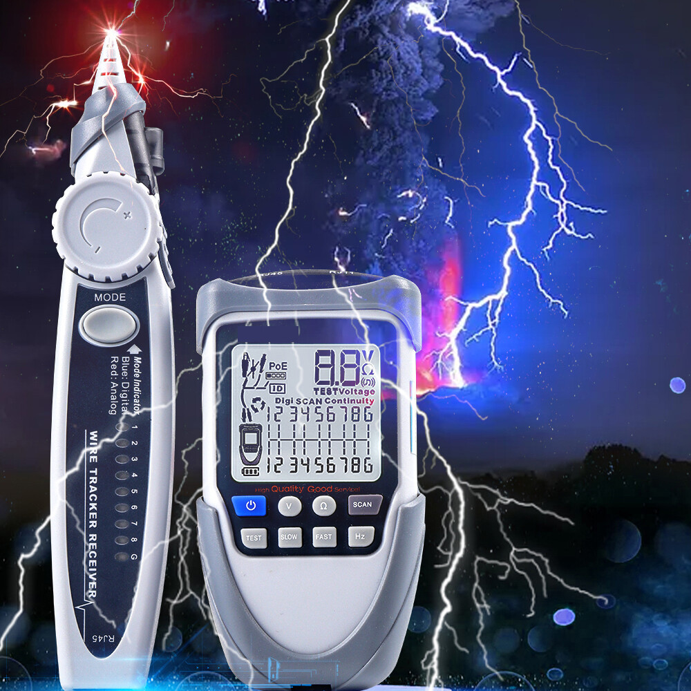 Handheld Portable Network Cable Tester LCD Large Screen Display Digital Z8K7