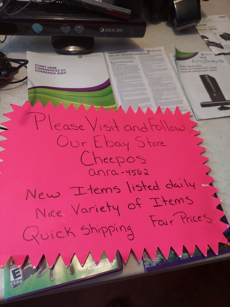 xbox 360 console kinect bundle,2 controllers w charger headphones 2 games EUC