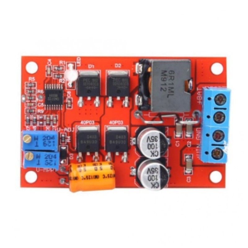 High Efficiency 93%MPPT Solar Charge Controller 5A Output DC8-28V Input Ranges