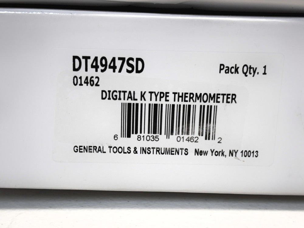 General Tools DT4947SD Data Logging Digital Thermometer - 4 Channel | SD Card