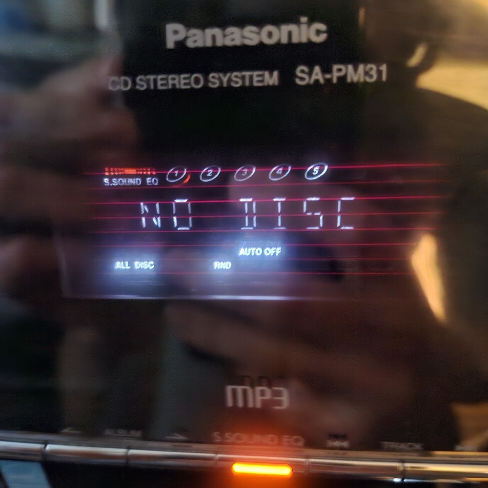 Panasonic SA-PM31 Stereo System CD Changer Main Unit W/ Remote DIM SCREEN READ