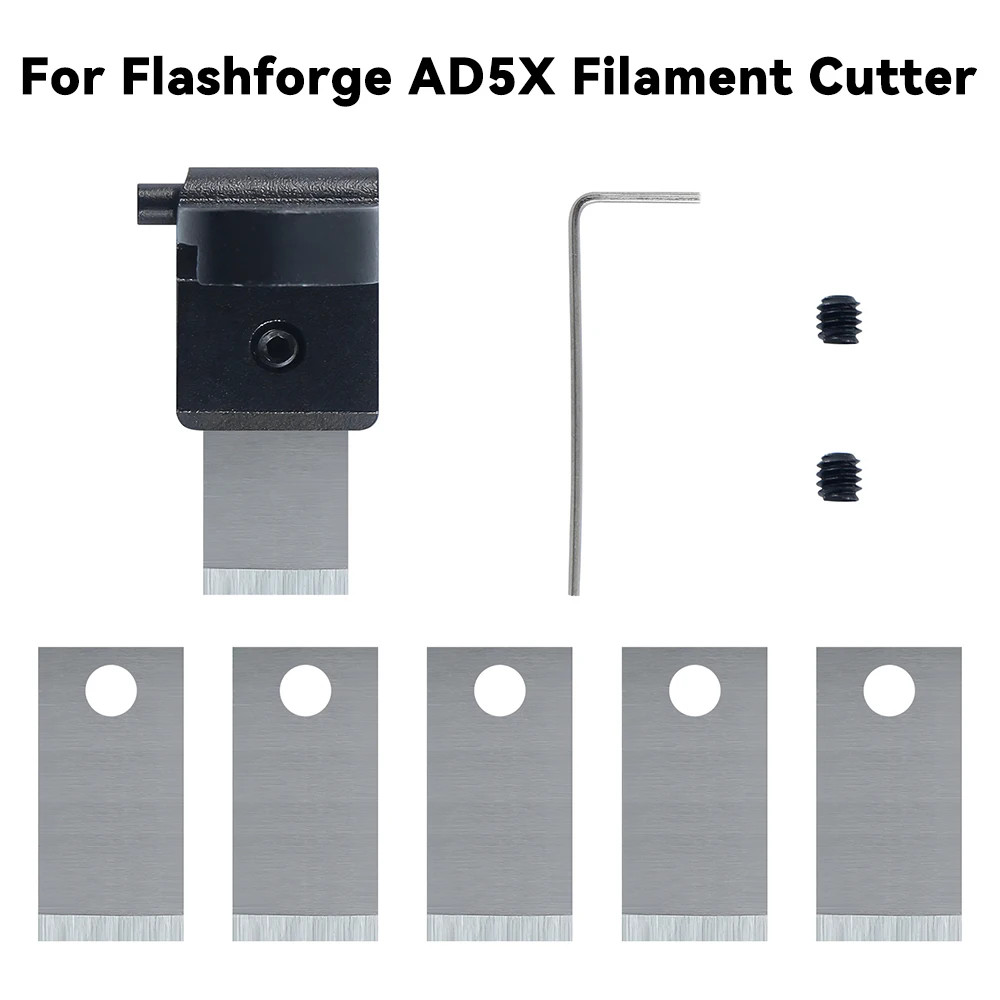 Filament Cutter &5 blades For Flashforge AD5X 3D Printer Replacement