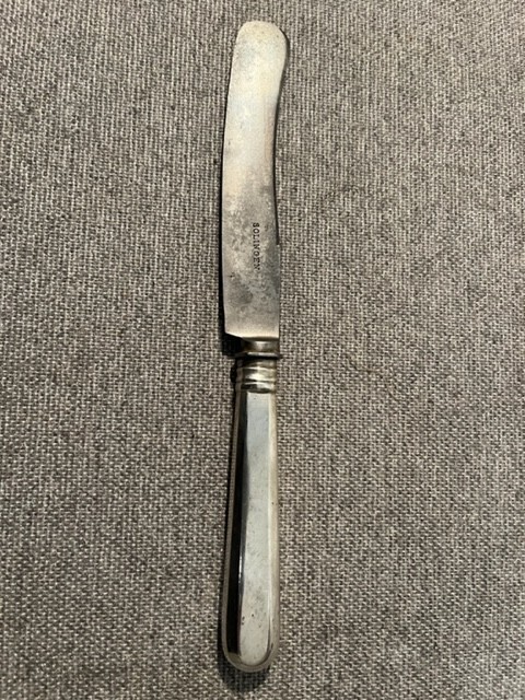 Antique Russian 84 Silver Dinner Knife