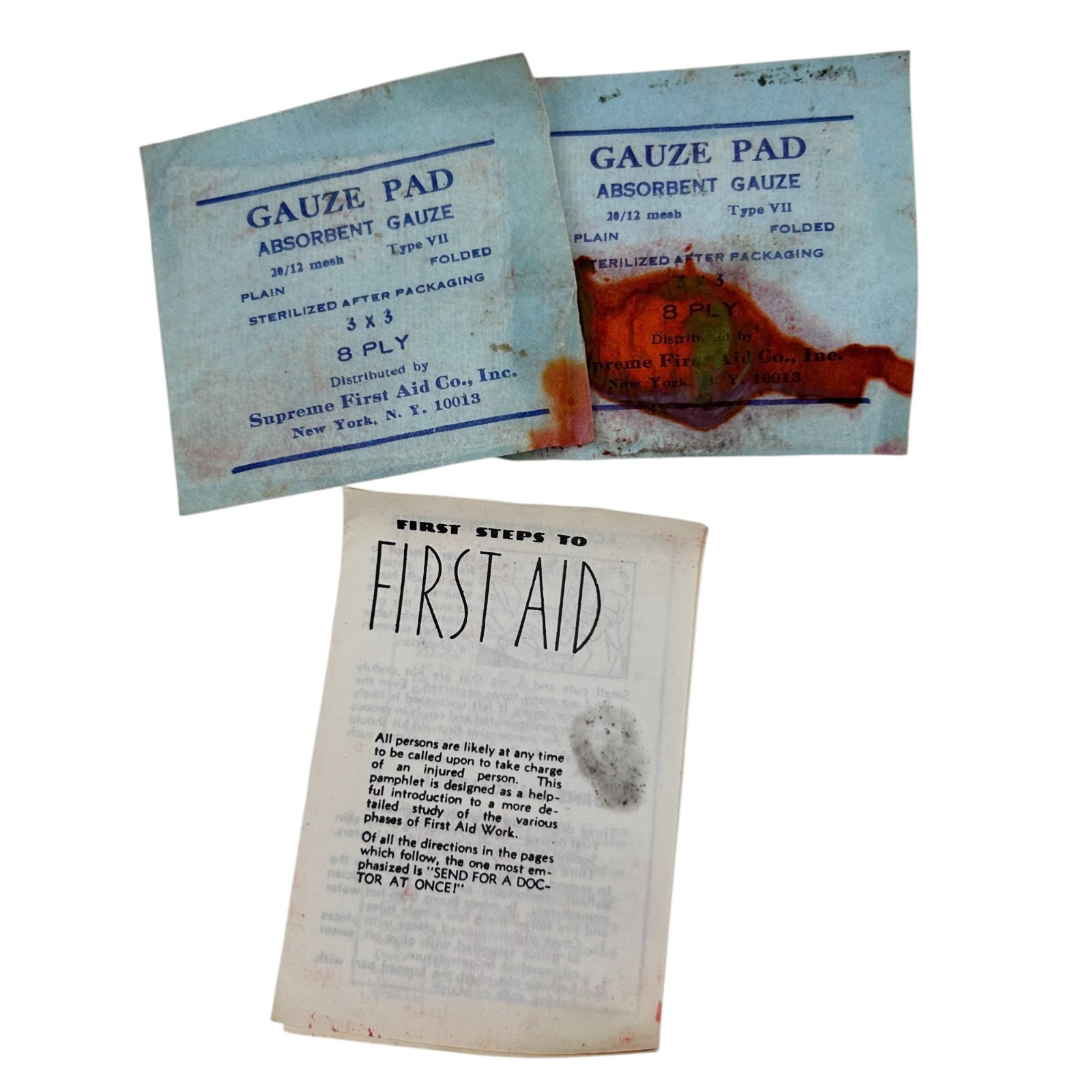 Vtg US Military First Aid Kit Pouch Aviator Camouflage Oil Green Snap Closure