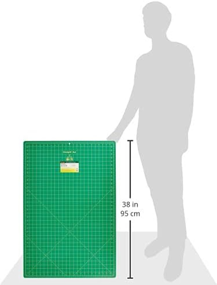 Dritz Gridded Mat, 24" X 36", Green,Grey