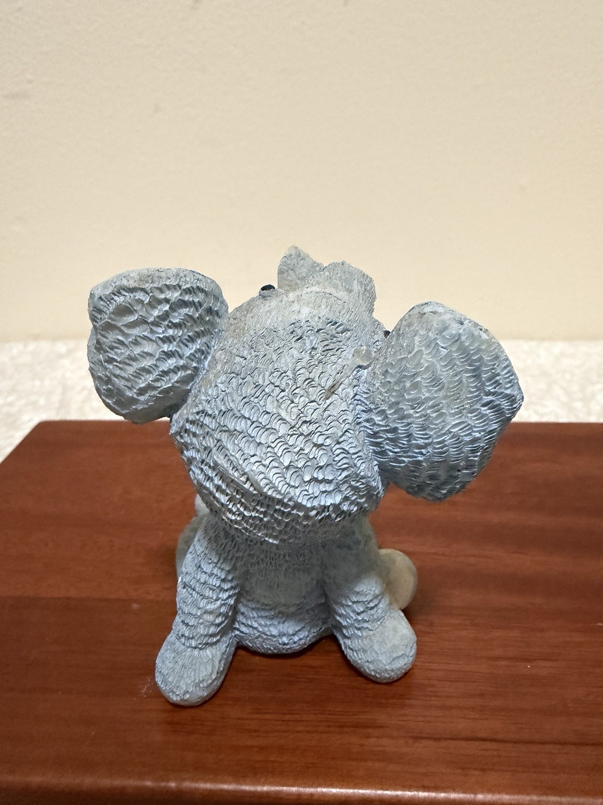 Vintage Baby In Blue Elephant Suit With Large Blue Eyes And Ears Figuring ￼