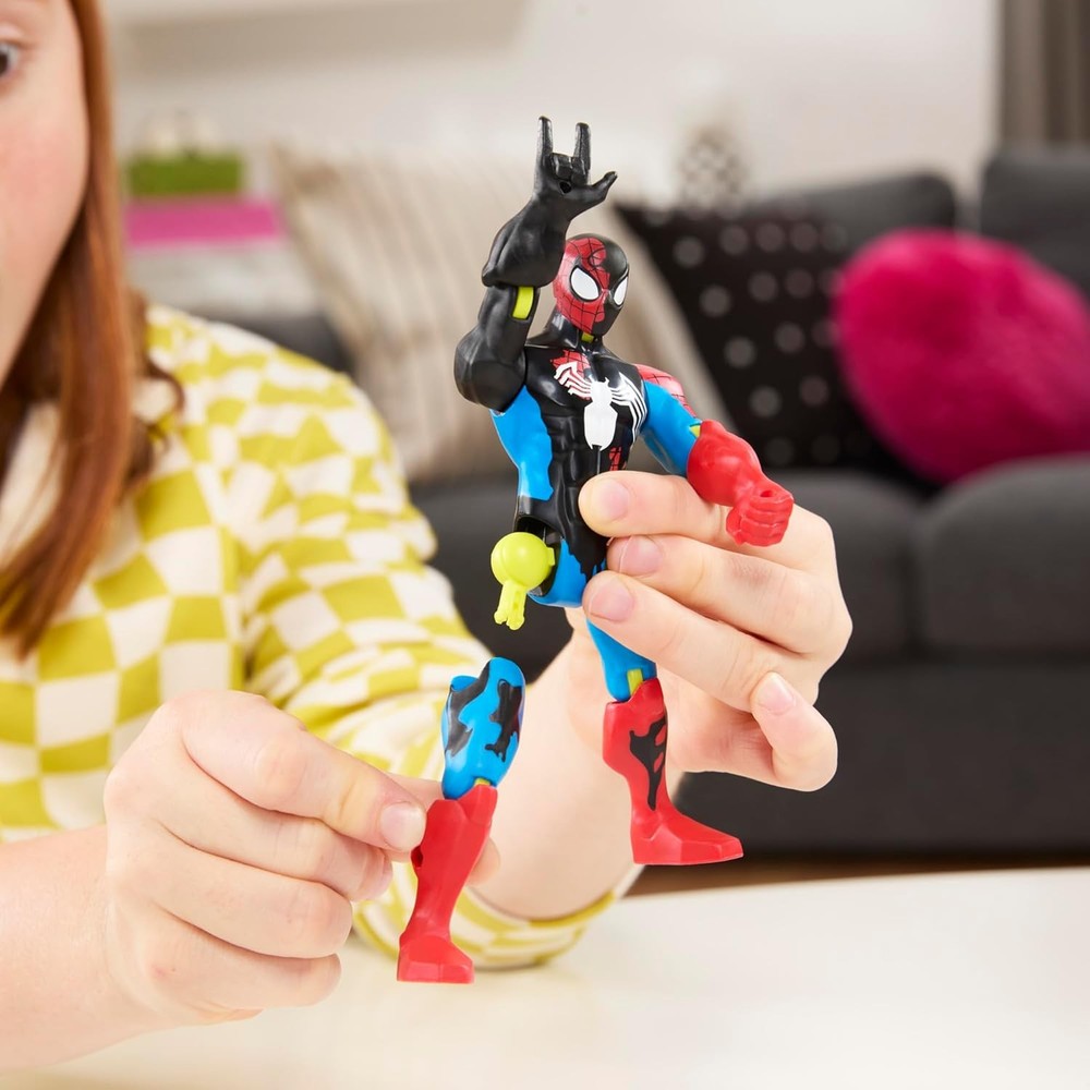 SPIDER-MAN Marvel MixMashers Venom vs. Venomized, Custom Action Figure &...