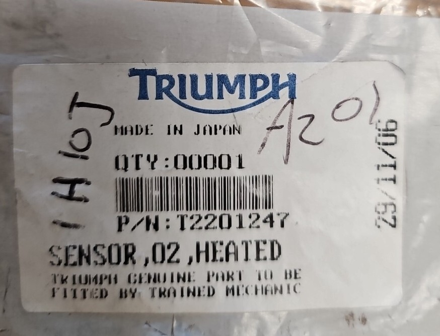 Triumph Sensor, 02, Heated p/n T2201247