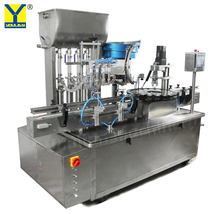 Automatic Small Glass Plastic Bottle Spray Perfume Filling and Capping Machine
