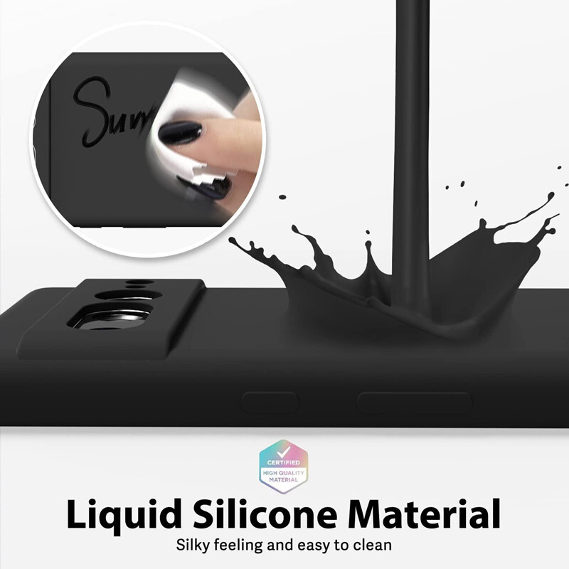 For Google Pixel 7 Pro/7A/6a /6 Pro Case Liquid Silicone Soft Matte Back Cover