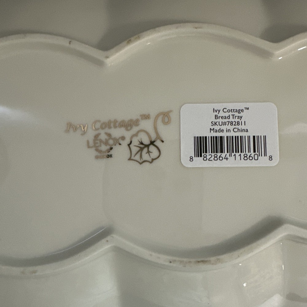 Ivy Cottage Lenox Bread Tray By Lenox Oval