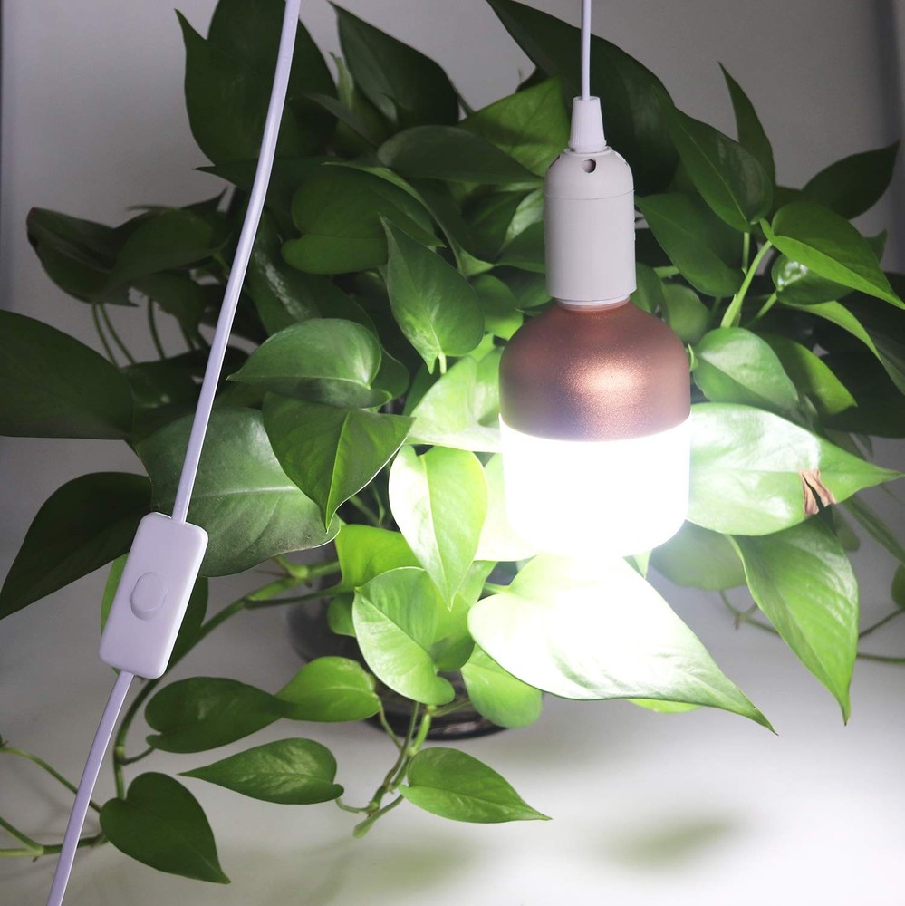 4packs 5.9ft E26/E27 LED Light Socket Extension Cord with On/Off Switch and U...