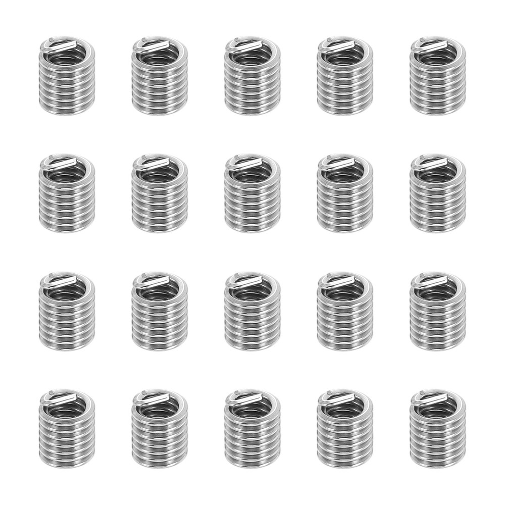 20pcs Wire Thread Inserts 10#-24 UNC 2.5D 12mm Helical Threaded Sleeve
