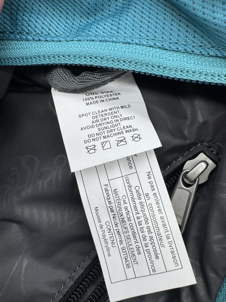 Merrell Shoulder Sling Bag Backpack Lightweight Packable Turquoise Blue Daypack