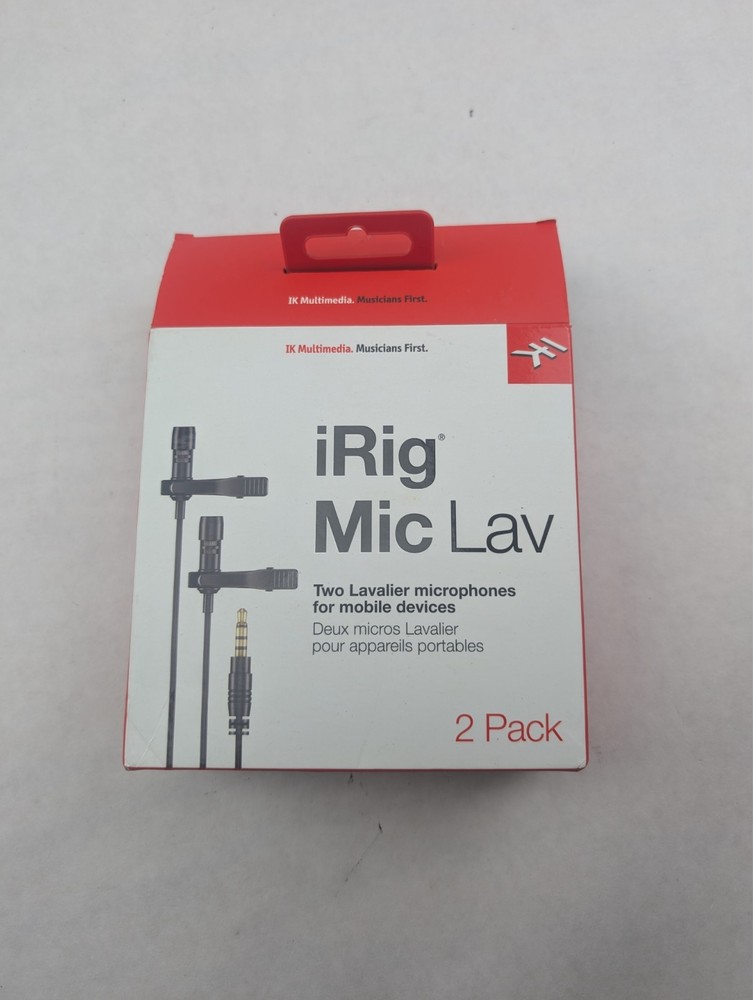 IK Multimedia iRig Mic Lav Condenser Microphone 2 pack