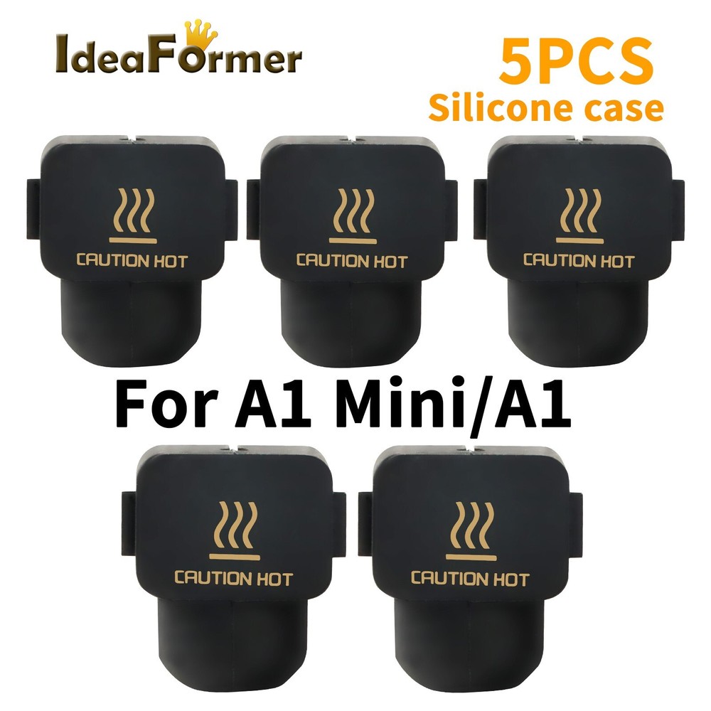 5pcs Heating Block Silicone Heat Insulation Case Cover For Bambu Lab A1 mini/A1