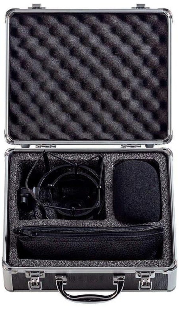Monoprice Large Studio Condenser Microphone Mult-Pattern With 34mm Capsule.
