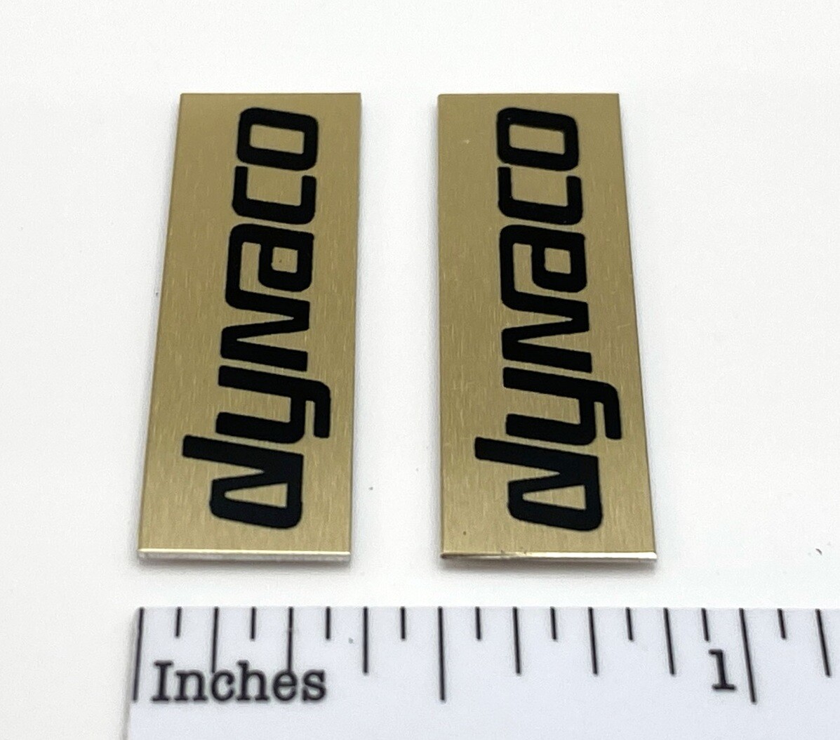 Dynaco Speaker Badge Logo Emblem Custom Aluminum PAIR