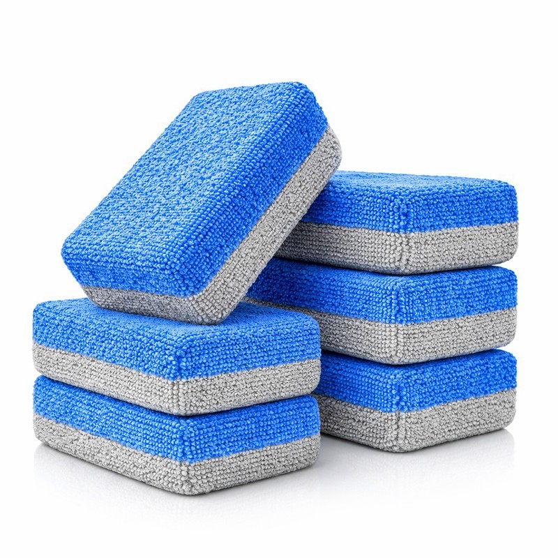 Ceramic Coating Applicator Pad 6 Pack Microfiber Car Wax Sponge