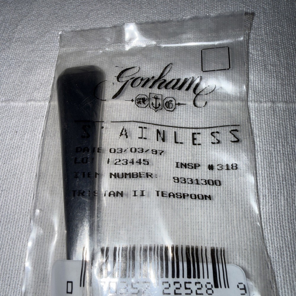 Gorham Silver Tristan II Teaspoon 9331300 New Flatware Silverware NIP
