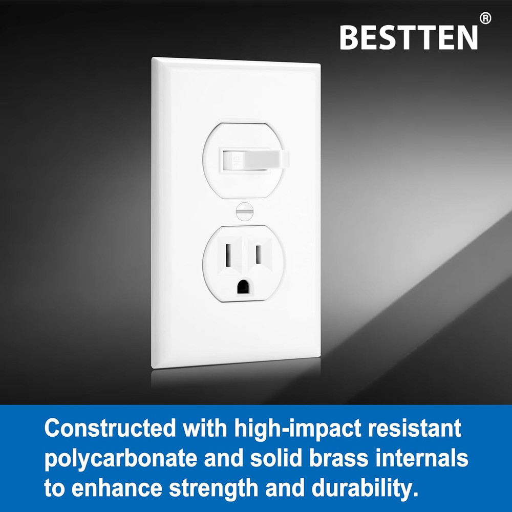 6 Pack Combination Toggle Light Switch and Duplex Receptacle Outlet ...