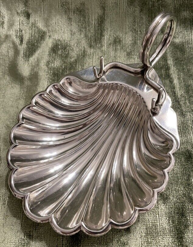 ENGLISH GEORGIAN STYLED SILVER SERVING BOWL - CONDIMENT, CHEESE or BUTTER DISH