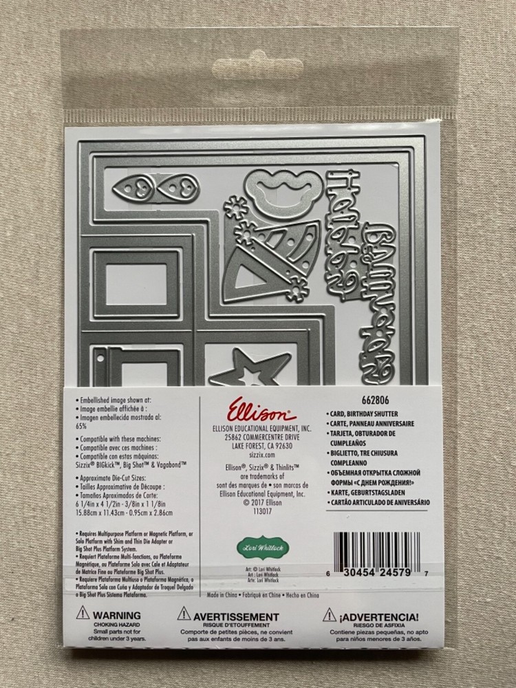Sizzix Thinlits Die Sets - New - U Choose