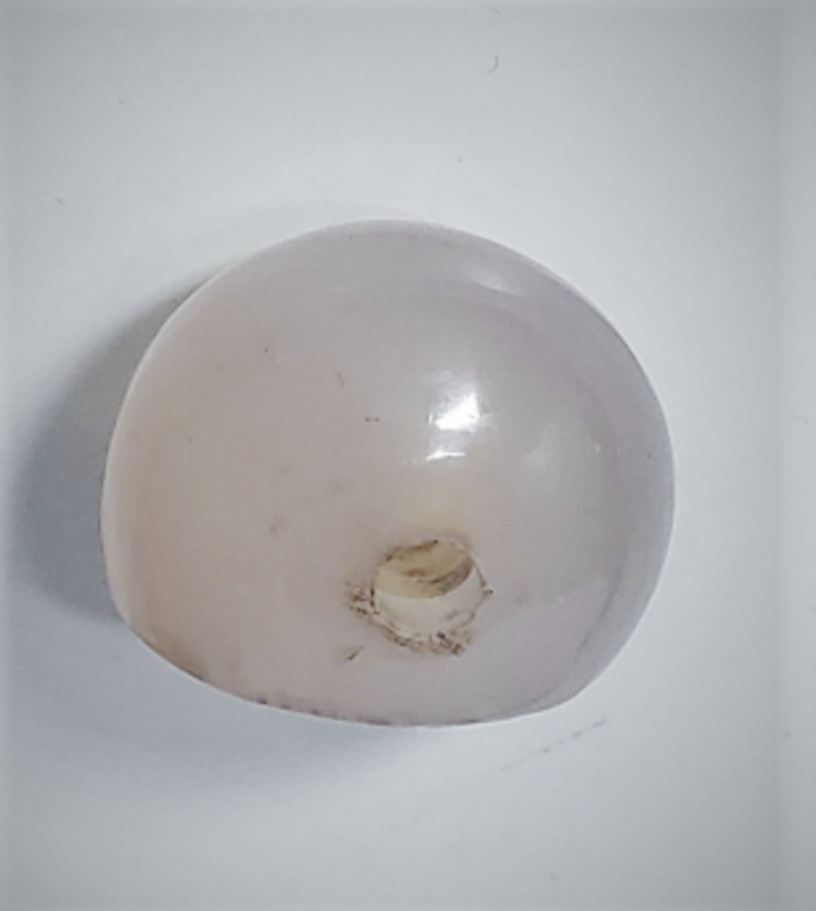Ancient Chalcedony Agate Lion Stamp Seal w Overarched Parthian Script