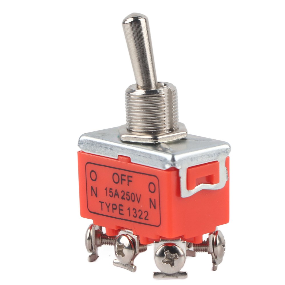 2 Pcs 250V 15A DC Motor Switch 3 Position Forward - Stop - Reverse Toggle Switch