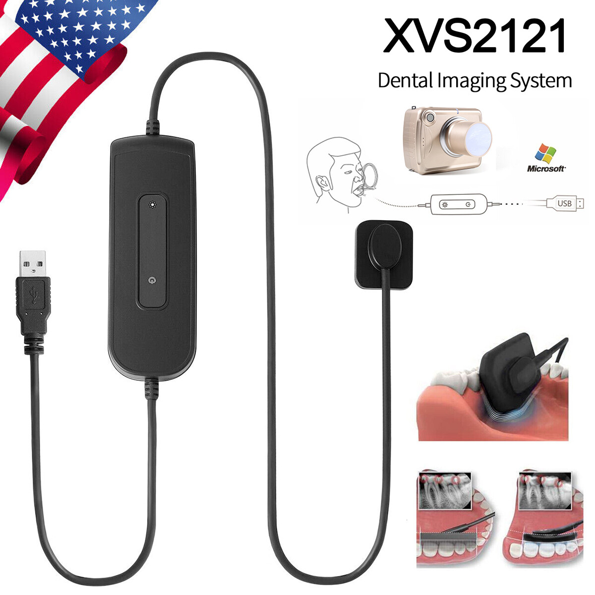 Woodpeckr Style Dental ray X Imaging System RVG Digital Ray X Sensor Size #1.0