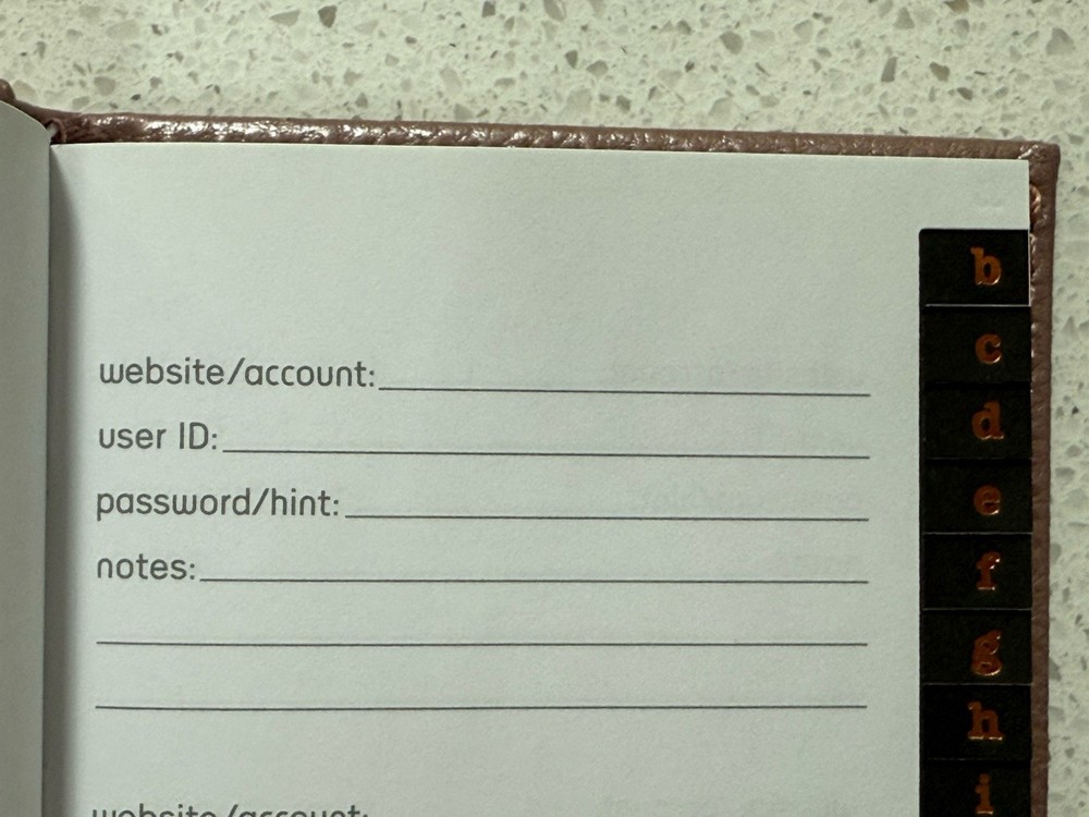 Hallmark Password Keeper (Rose Gold)